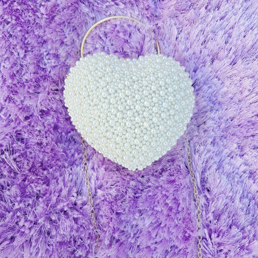 ANTONIO MELANI Pearl Heart Clutch